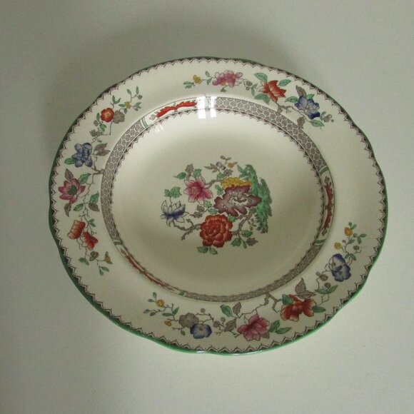 Vintage 9" rimmed bowl, Chinese Rose design, Copeland Spode (Lot 3) - Picture 4 of 12